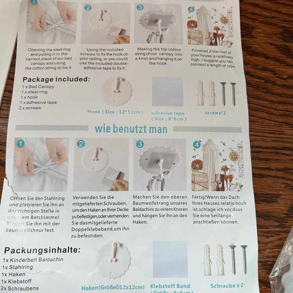 Beige Hanging Canopy - Picture 4 of 9